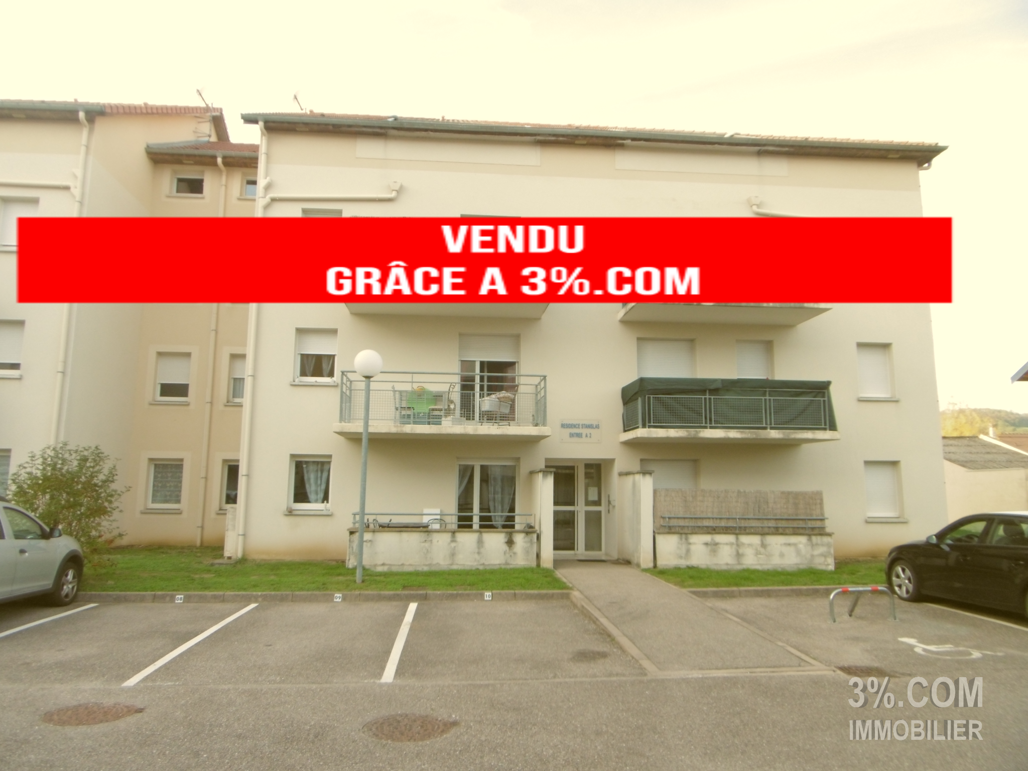 Vente Appartement 45m² 3 Pièces à Essey-lès-Nancy (54270) - 3%.Com