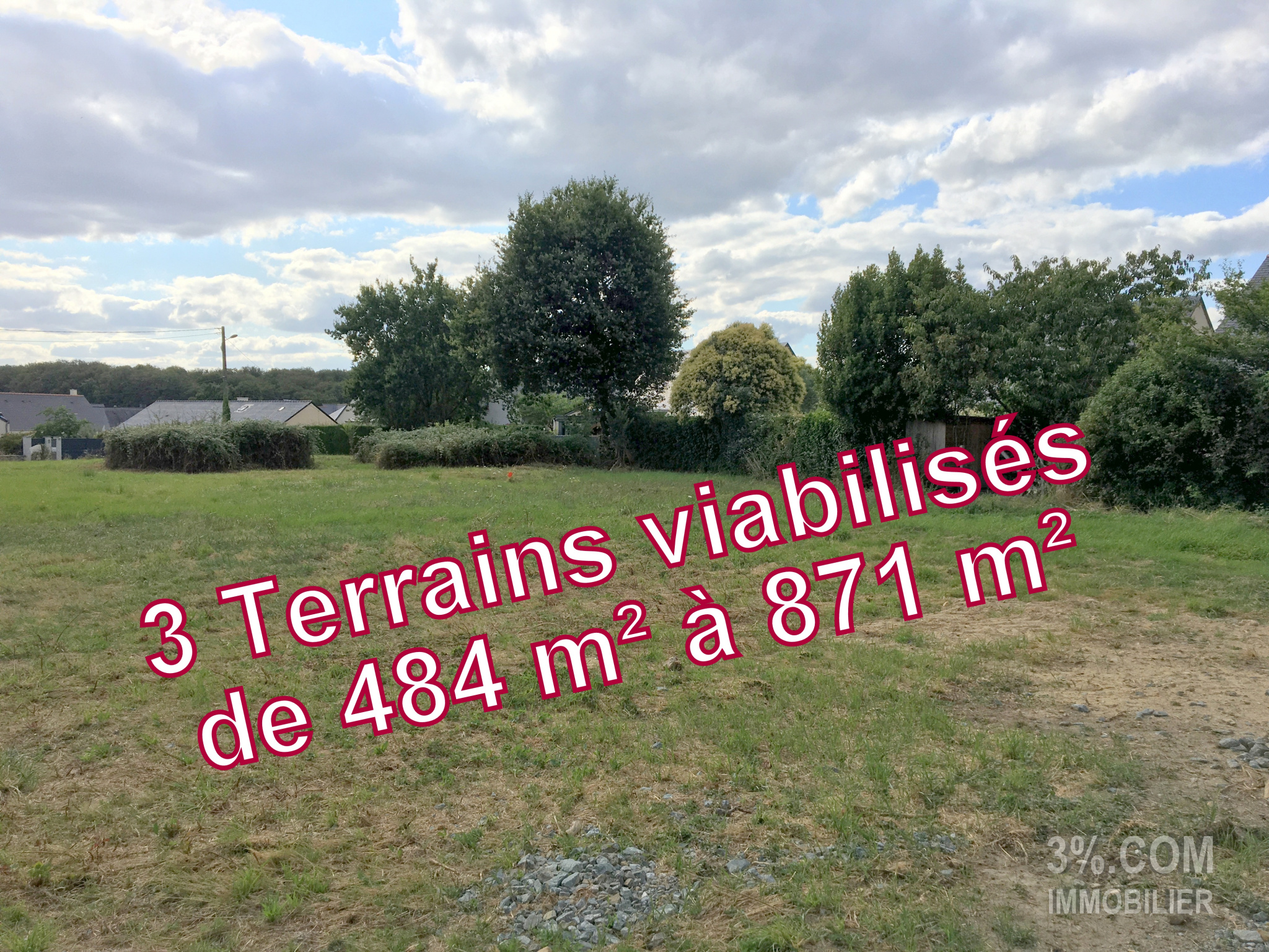 Vente Terrain à Saint-Jean-de-Linières (49070) - 3%.Com