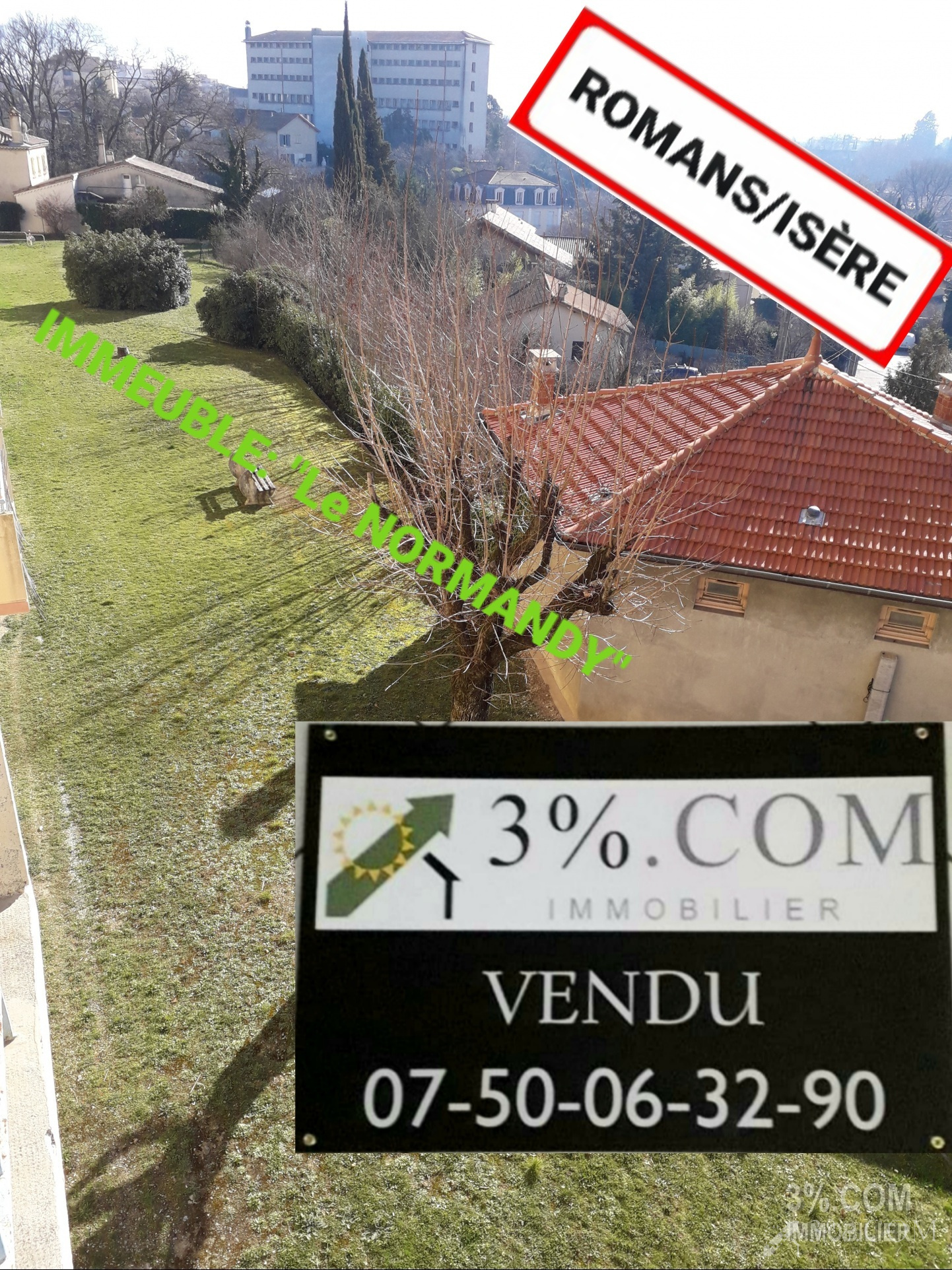 Vente Appartement 70m² 4 Pièces à Romans-sur-Isère (26100) - 3%.Com