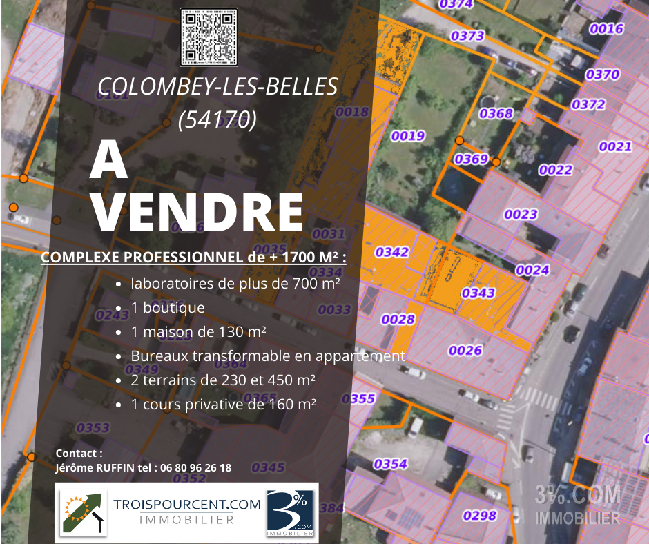 Vente Autre 1700m² à Colombey-les-Belles (54170) - 3%.Com