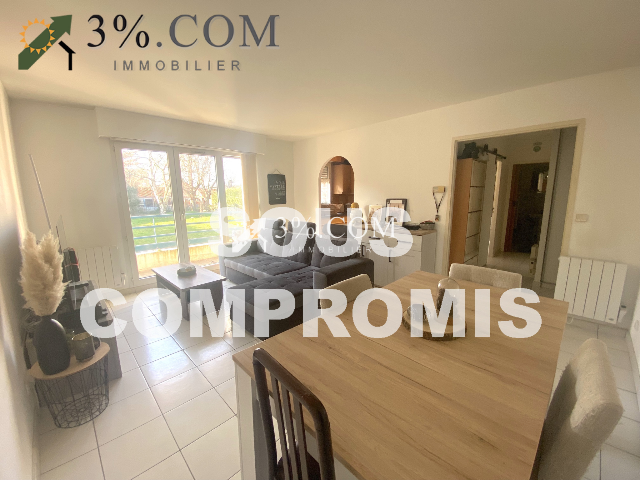 Vente Appartement 44m² 2 Pièces à Courrières (62710) - 3%.Com