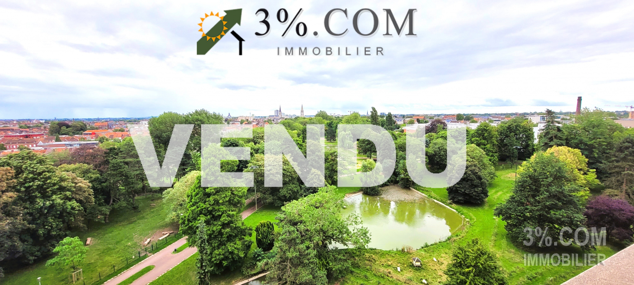 Vente Appartement 47m² 2 Pièces à Tourcoing (59200) - 3%.Com