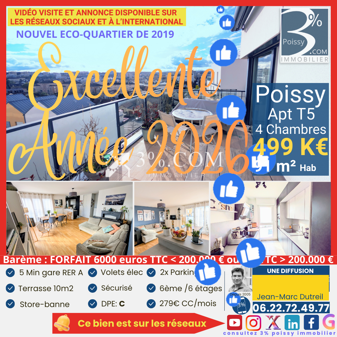 Agence immobilière de 3%.com Poissy immo