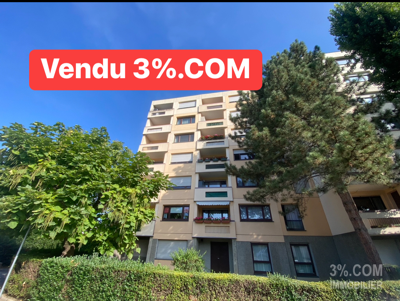Vente Appartement 66m² 3 Pièces à Bischheim (67800) - 3%.Com