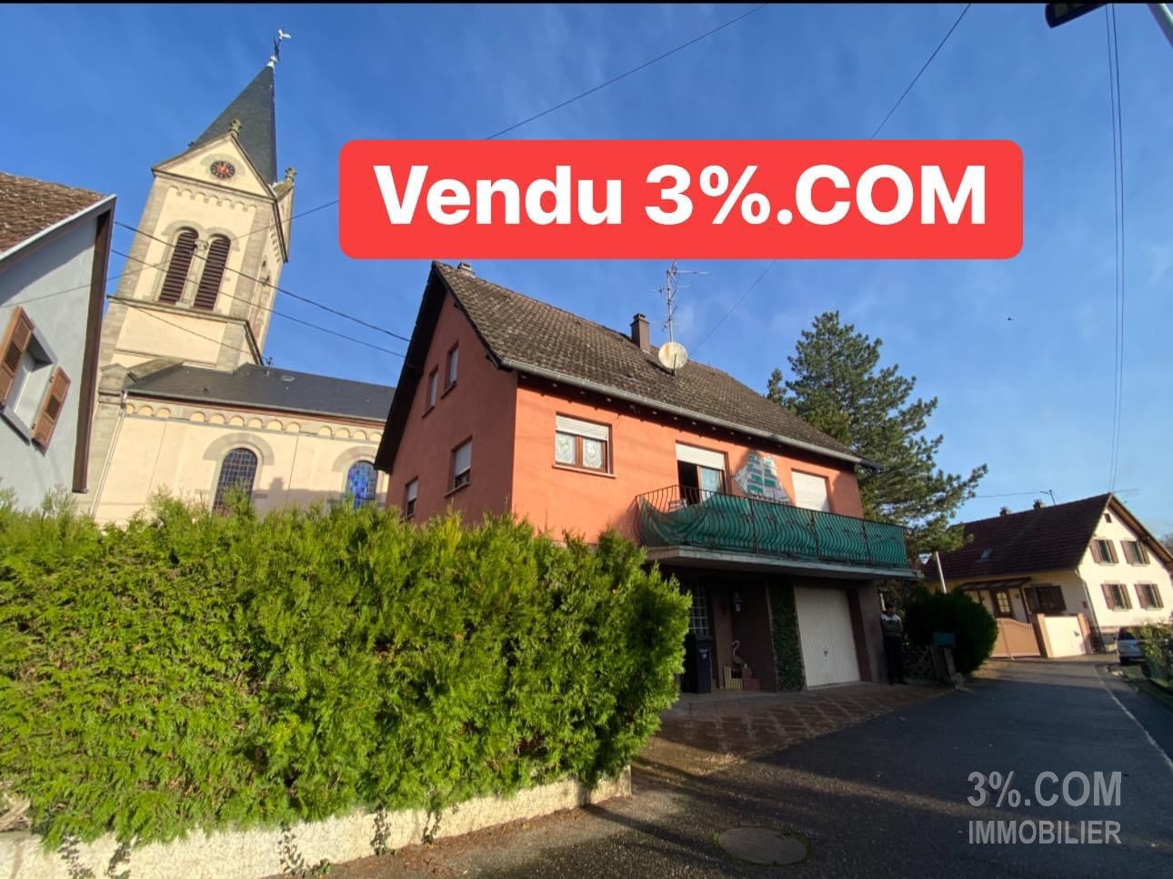Vente Maison 108m² 4 Pièces à Melsheim (67270) - 3%.Com