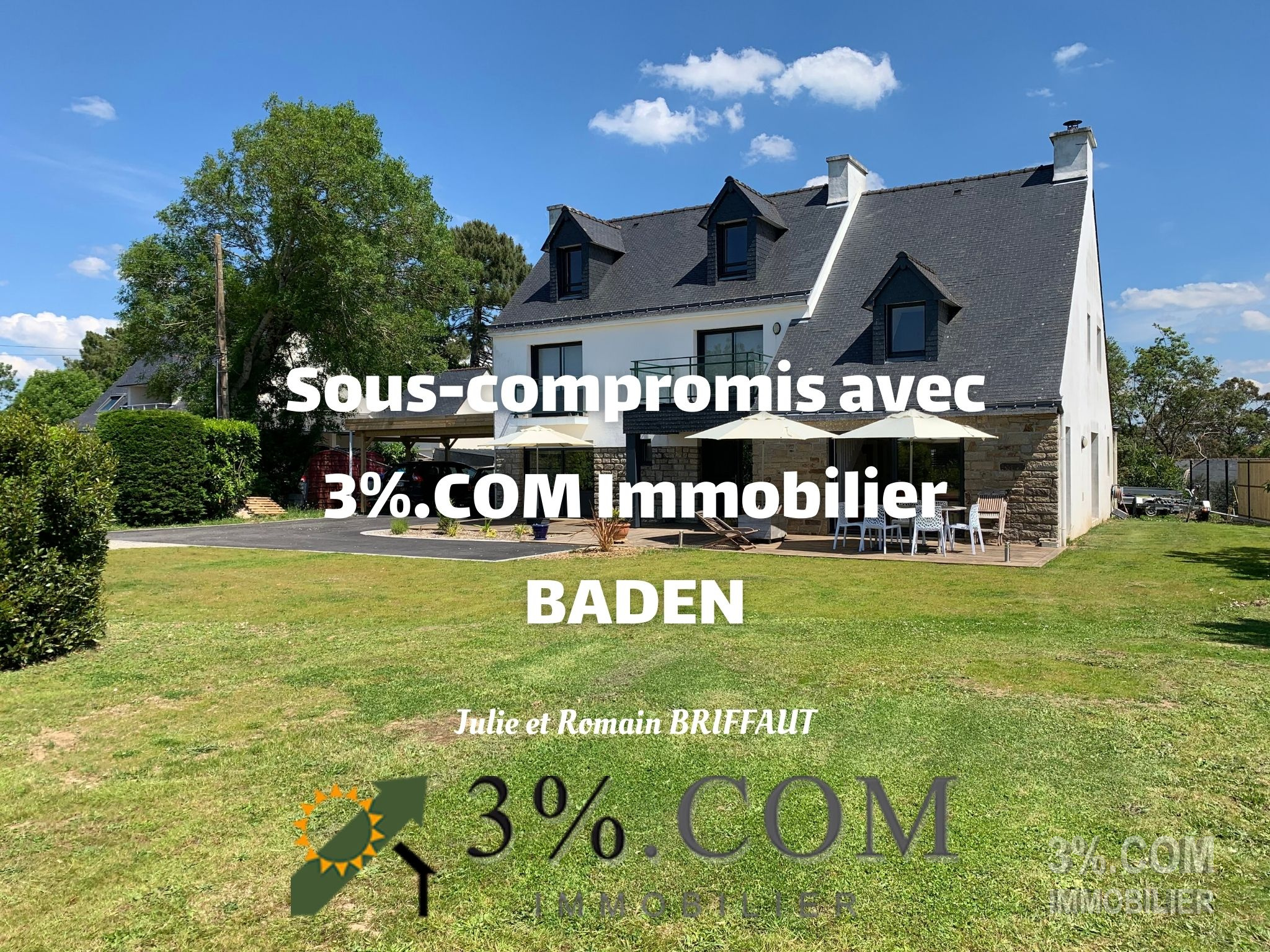 Vente Maison 190m² 7 Pièces à Baden (56870) - 3%.Com