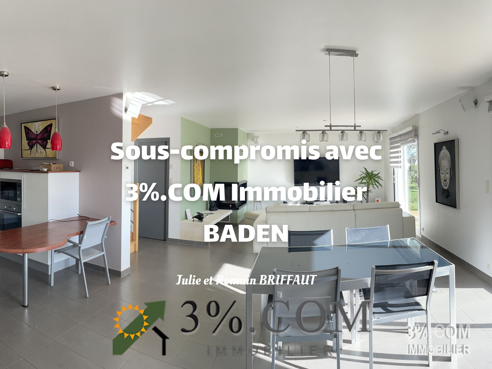 Vente Maison 140m² 5 Pièces à Baden (56870) - 3%.Com