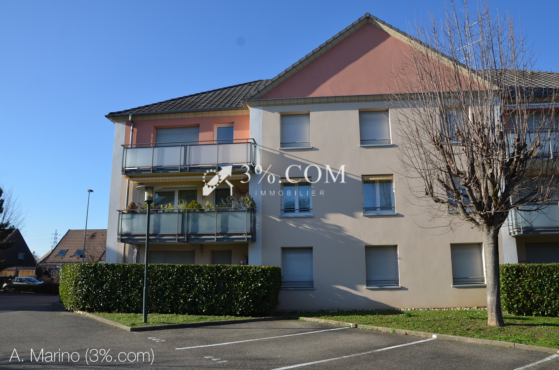 Vente Appartement 63m² 3 Pièces à Oberhausbergen (67205) - 3%.Com