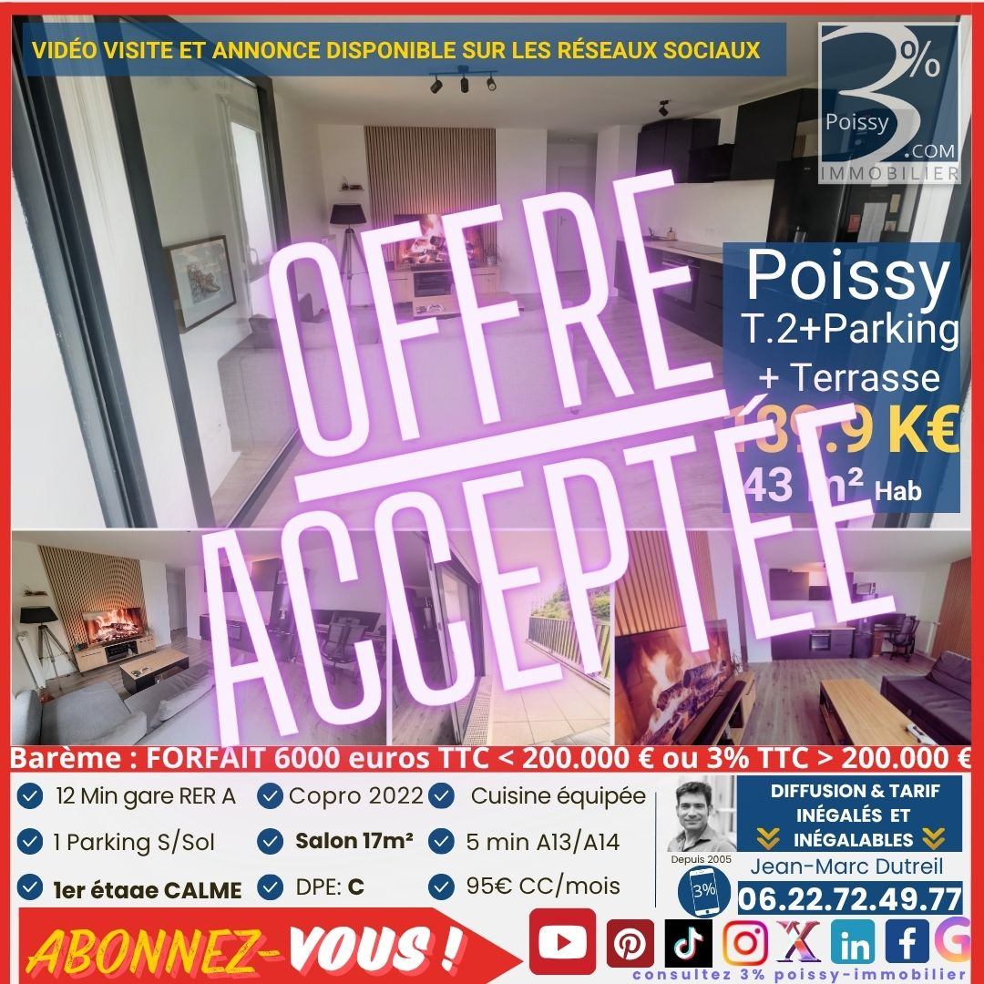 Appartement T.2 + Terrasse + Parking